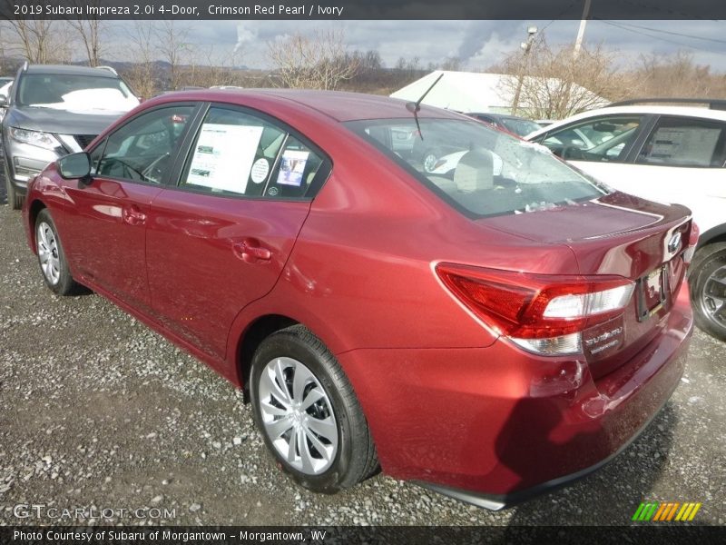 Crimson Red Pearl / Ivory 2019 Subaru Impreza 2.0i 4-Door