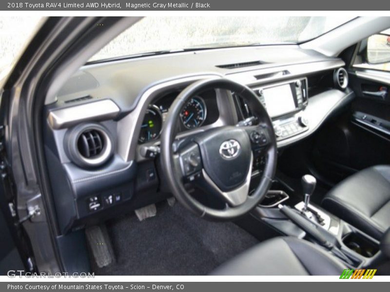 Magnetic Gray Metallic / Black 2018 Toyota RAV4 Limited AWD Hybrid