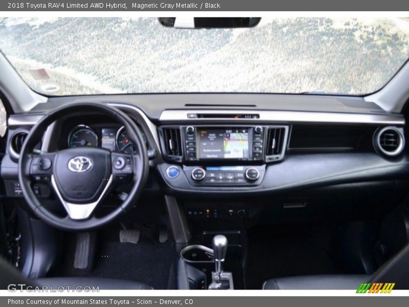Magnetic Gray Metallic / Black 2018 Toyota RAV4 Limited AWD Hybrid