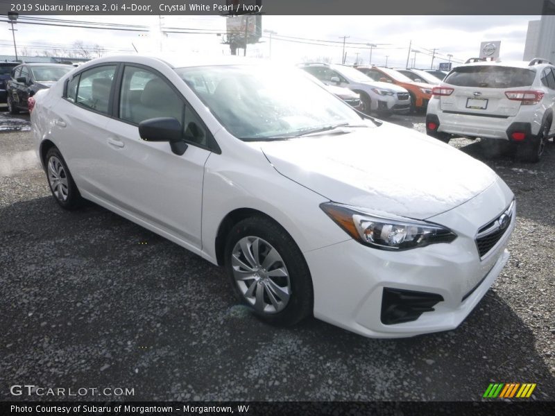 Crystal White Pearl / Ivory 2019 Subaru Impreza 2.0i 4-Door