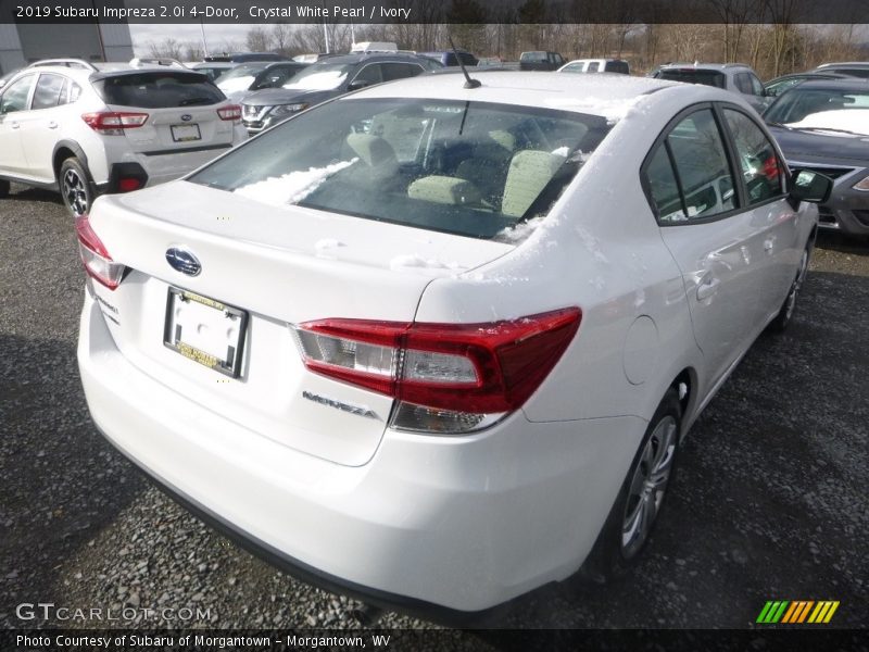 Crystal White Pearl / Ivory 2019 Subaru Impreza 2.0i 4-Door