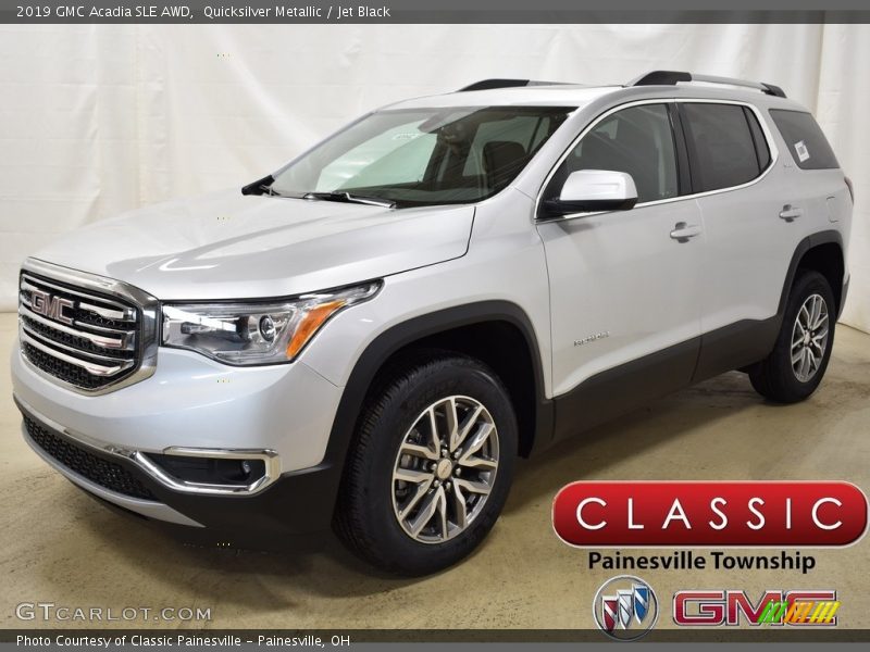 Quicksilver Metallic / Jet Black 2019 GMC Acadia SLE AWD