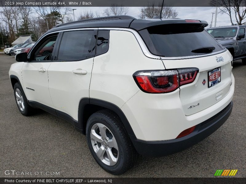 White / Black 2019 Jeep Compass Latitude 4x4