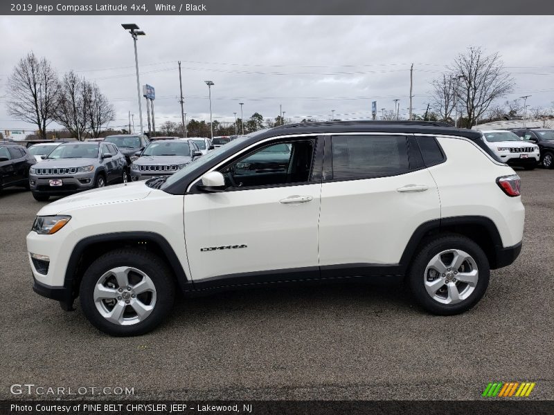 White / Black 2019 Jeep Compass Latitude 4x4