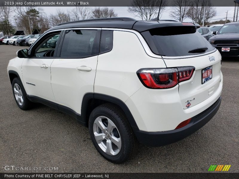 White / Black 2019 Jeep Compass Latitude 4x4