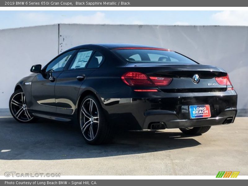 Black Sapphire Metallic / Black 2019 BMW 6 Series 650i Gran Coupe