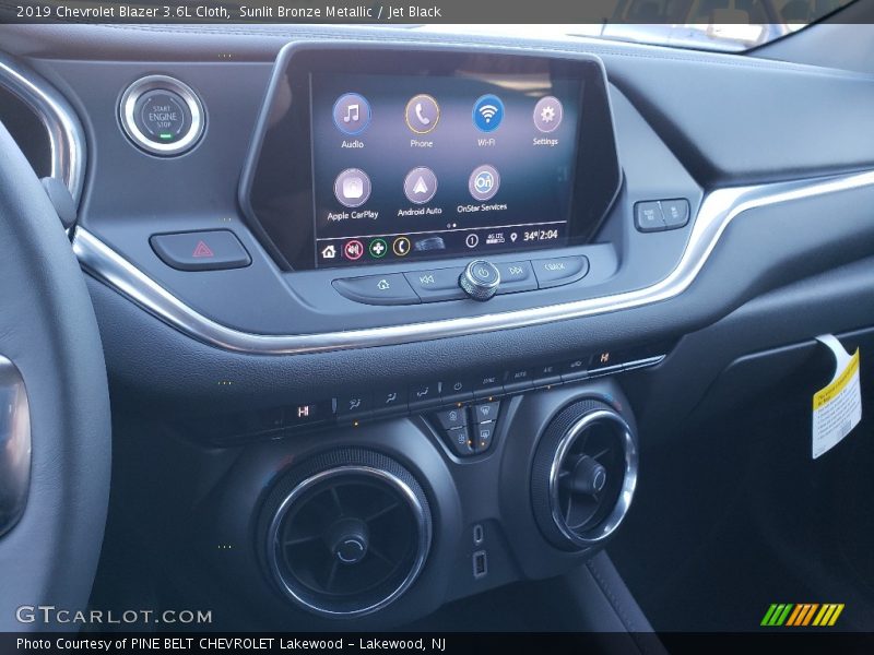 Sunlit Bronze Metallic / Jet Black 2019 Chevrolet Blazer 3.6L Cloth