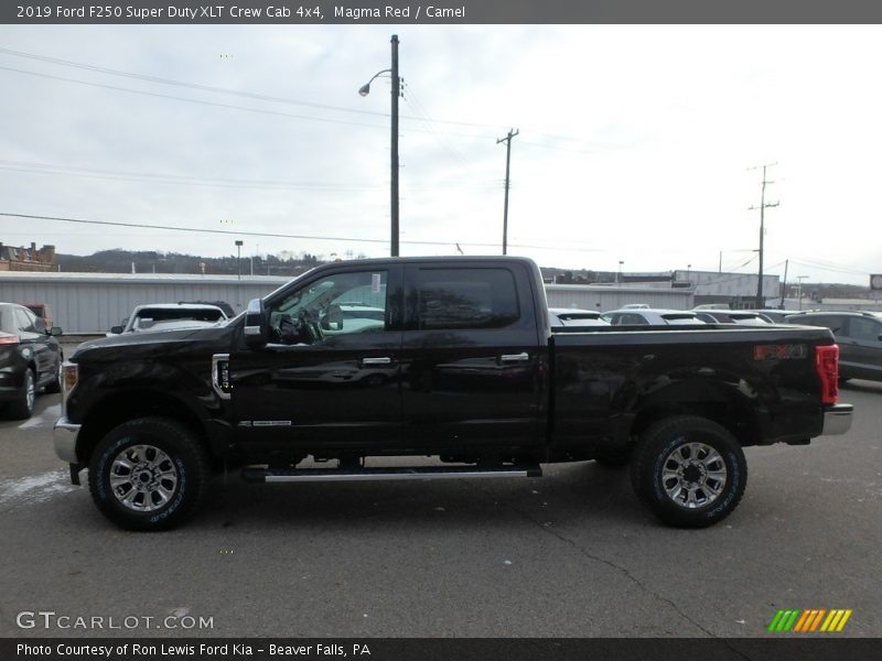 Magma Red / Camel 2019 Ford F250 Super Duty XLT Crew Cab 4x4