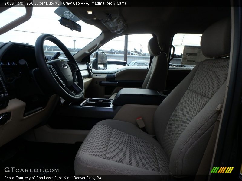 Magma Red / Camel 2019 Ford F250 Super Duty XLT Crew Cab 4x4