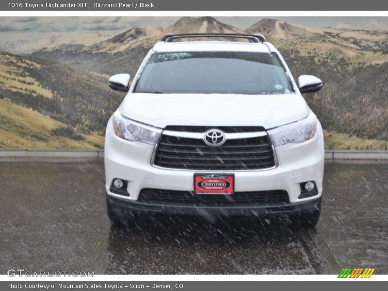 Blizzard Pearl / Black 2016 Toyota Highlander XLE