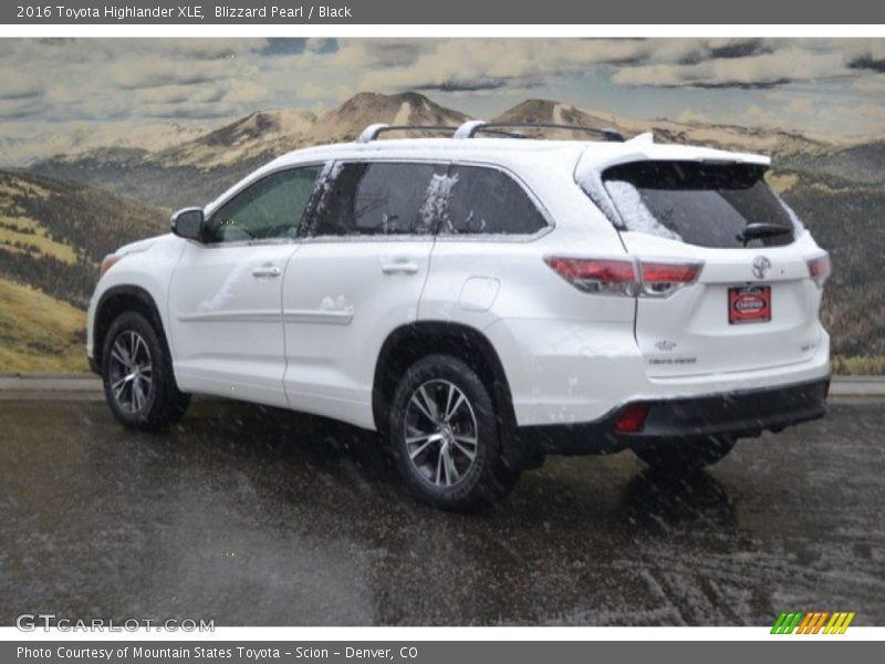Blizzard Pearl / Black 2016 Toyota Highlander XLE