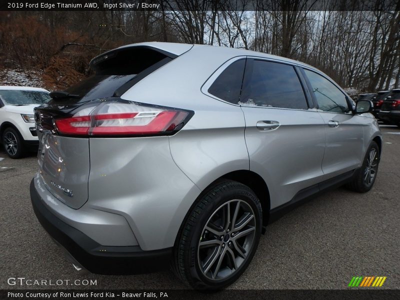 Ingot Silver / Ebony 2019 Ford Edge Titanium AWD