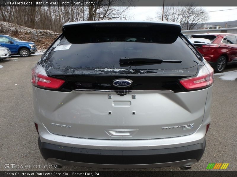 Ingot Silver / Ebony 2019 Ford Edge Titanium AWD