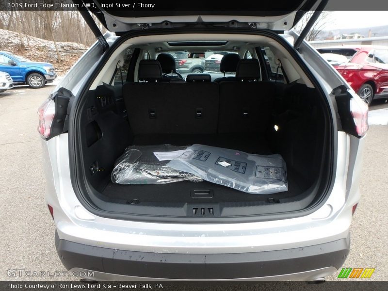 Ingot Silver / Ebony 2019 Ford Edge Titanium AWD