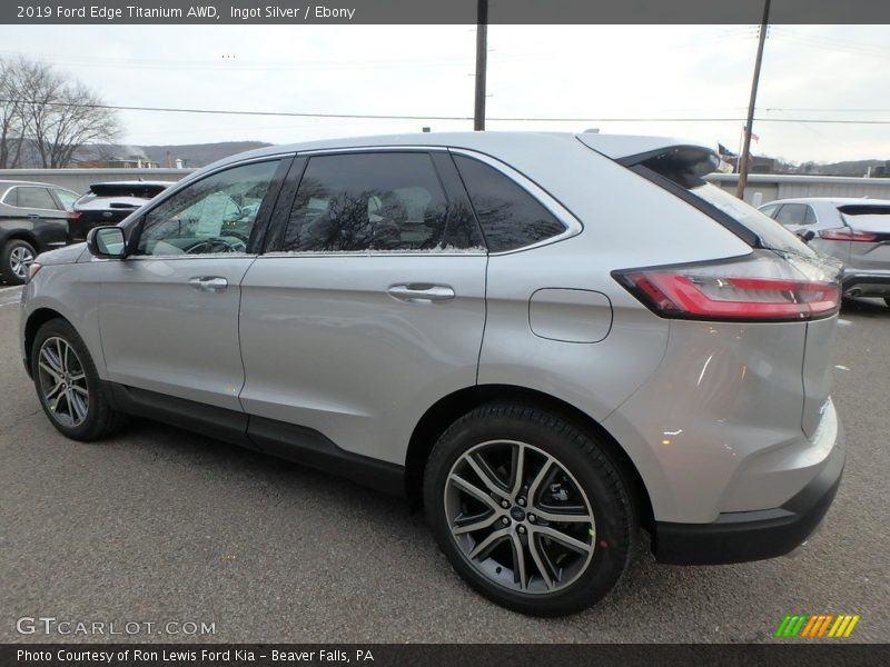 Ingot Silver / Ebony 2019 Ford Edge Titanium AWD