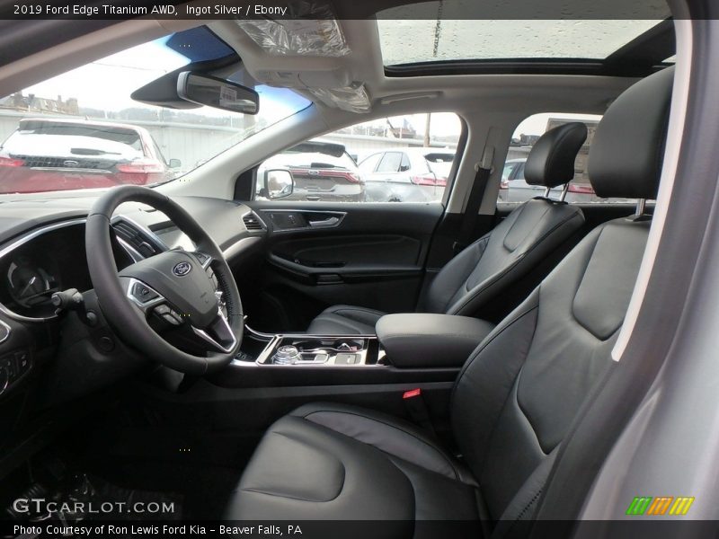 Front Seat of 2019 Edge Titanium AWD