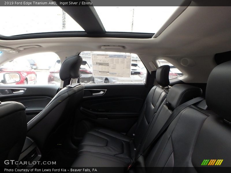 Ingot Silver / Ebony 2019 Ford Edge Titanium AWD
