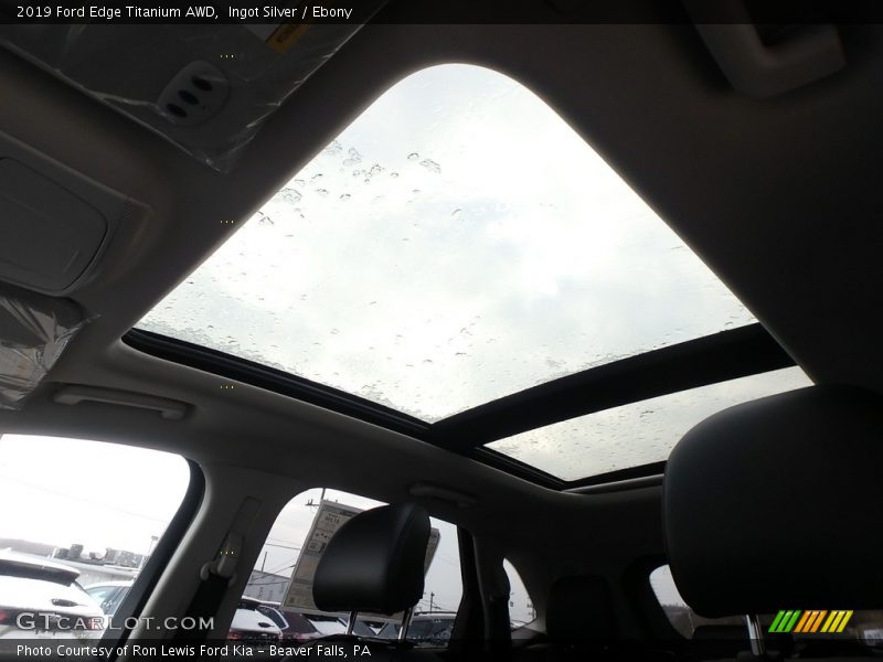 Ingot Silver / Ebony 2019 Ford Edge Titanium AWD