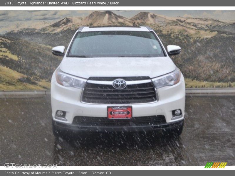 Blizzard Pearl White / Black 2015 Toyota Highlander Limited AWD