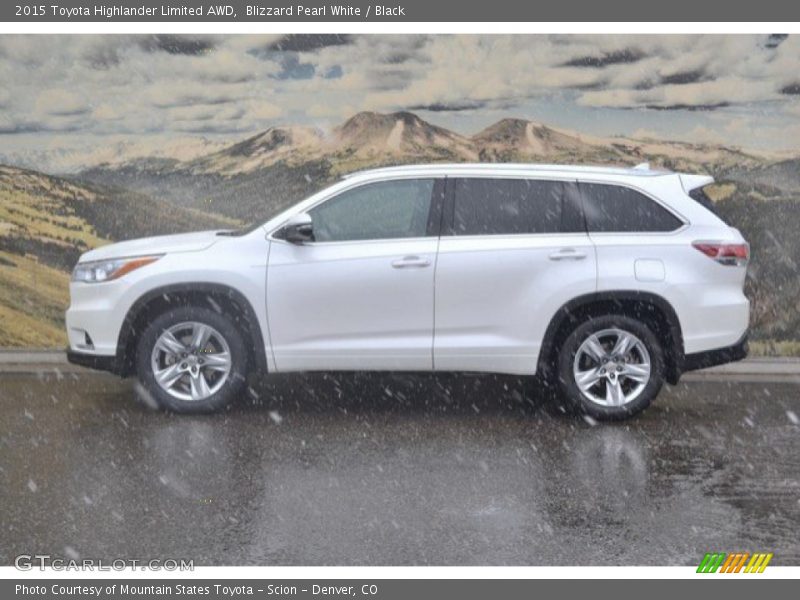 Blizzard Pearl White / Black 2015 Toyota Highlander Limited AWD