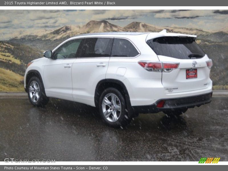 Blizzard Pearl White / Black 2015 Toyota Highlander Limited AWD