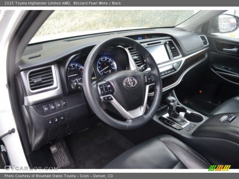 Blizzard Pearl White / Black 2015 Toyota Highlander Limited AWD