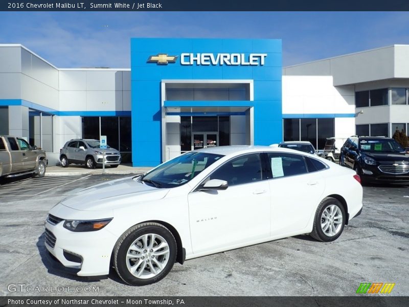 Summit White / Jet Black 2016 Chevrolet Malibu LT