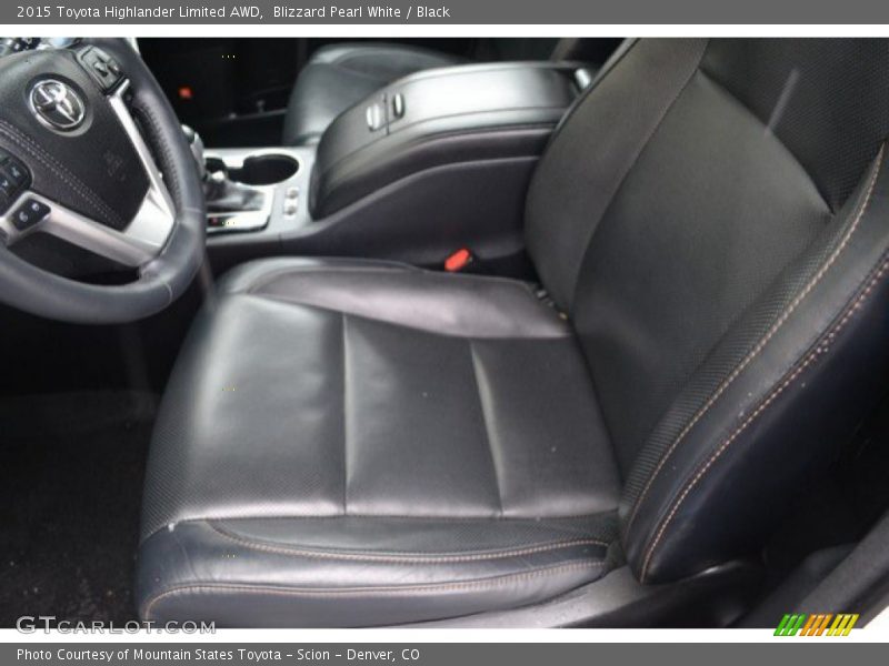 Blizzard Pearl White / Black 2015 Toyota Highlander Limited AWD