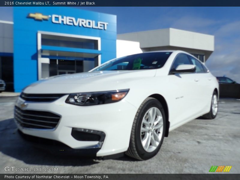 Summit White / Jet Black 2016 Chevrolet Malibu LT
