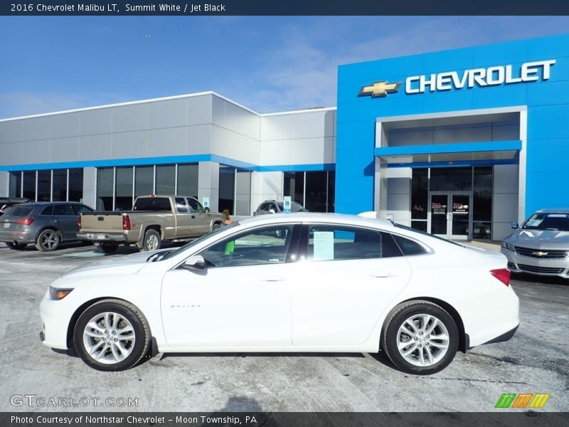 Summit White / Jet Black 2016 Chevrolet Malibu LT