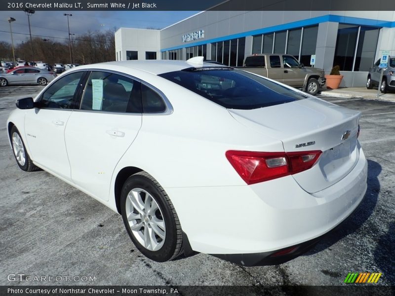 Summit White / Jet Black 2016 Chevrolet Malibu LT