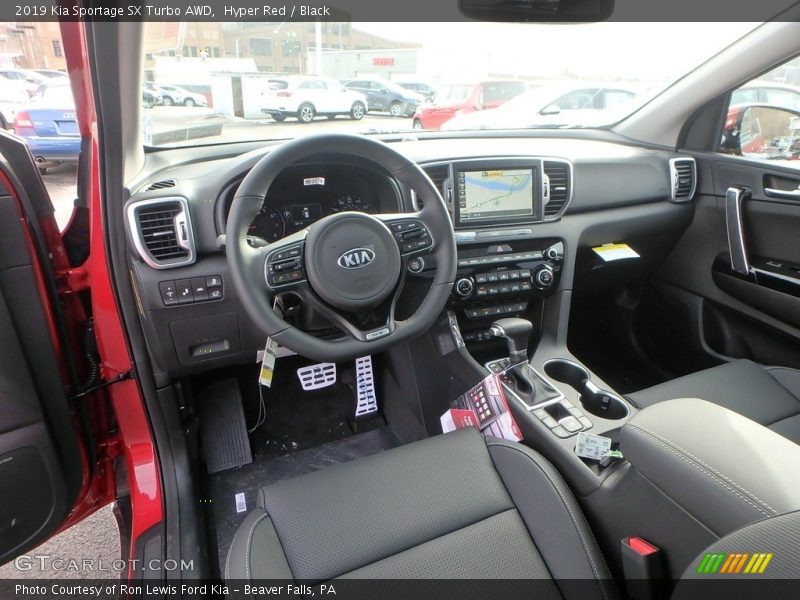  2019 Sportage SX Turbo AWD Black Interior