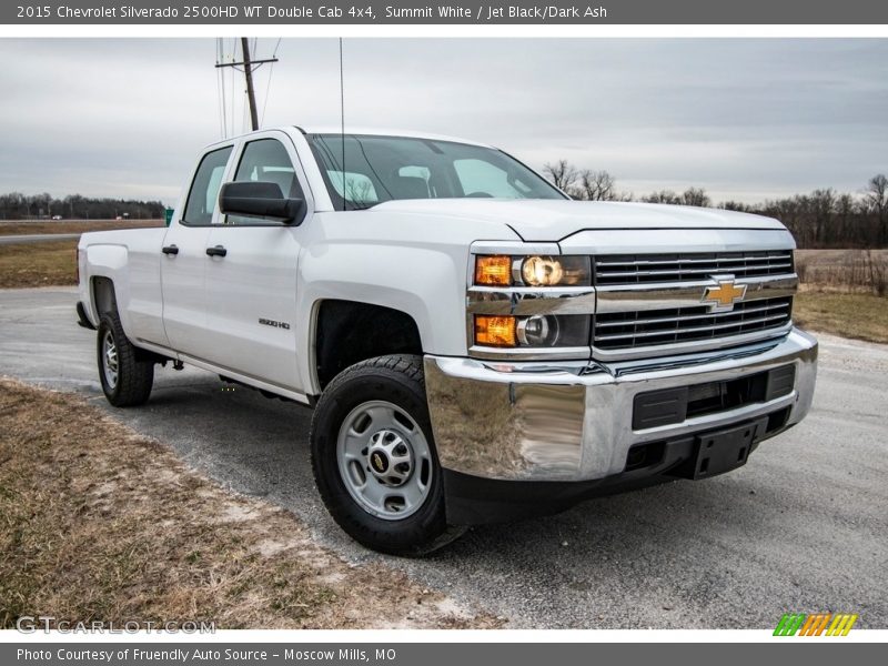 Summit White / Jet Black/Dark Ash 2015 Chevrolet Silverado 2500HD WT Double Cab 4x4