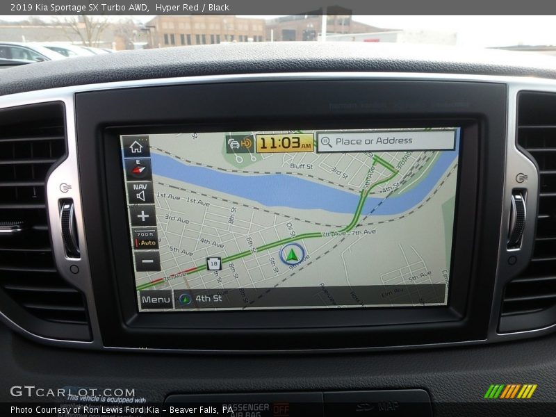 Navigation of 2019 Sportage SX Turbo AWD