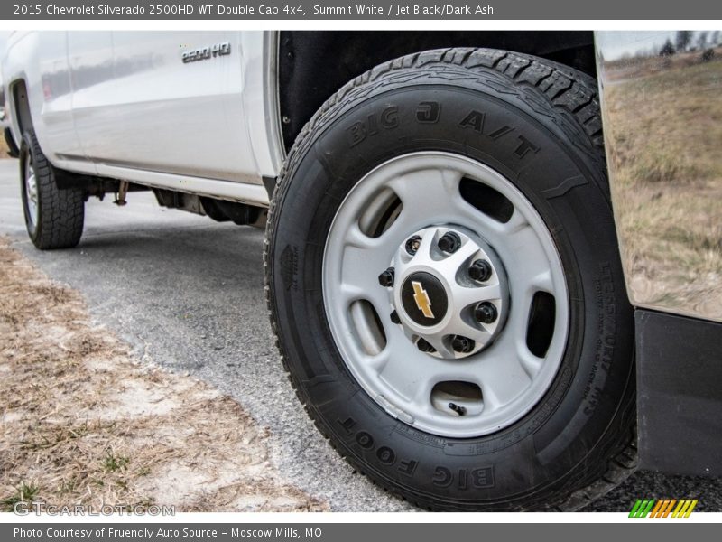 Summit White / Jet Black/Dark Ash 2015 Chevrolet Silverado 2500HD WT Double Cab 4x4