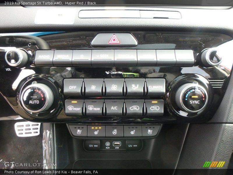 Controls of 2019 Sportage SX Turbo AWD