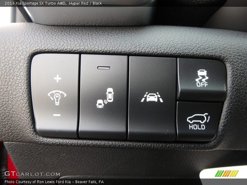 Controls of 2019 Sportage SX Turbo AWD