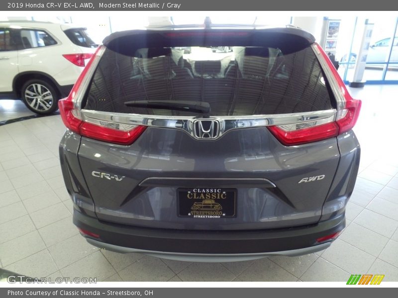 Modern Steel Metallic / Gray 2019 Honda CR-V EX-L AWD