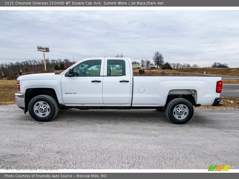 Summit White / Jet Black/Dark Ash 2015 Chevrolet Silverado 2500HD WT Double Cab 4x4