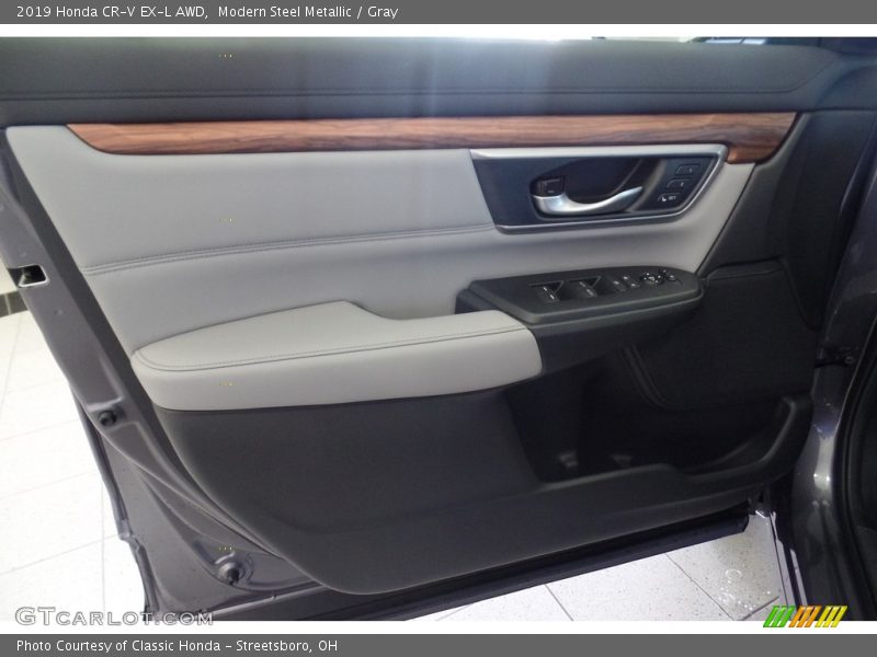 Modern Steel Metallic / Gray 2019 Honda CR-V EX-L AWD