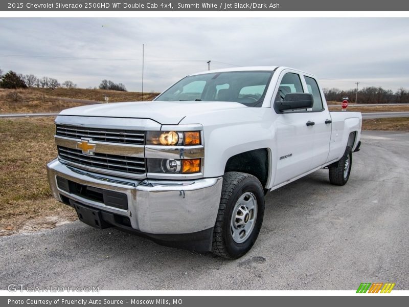 Summit White / Jet Black/Dark Ash 2015 Chevrolet Silverado 2500HD WT Double Cab 4x4