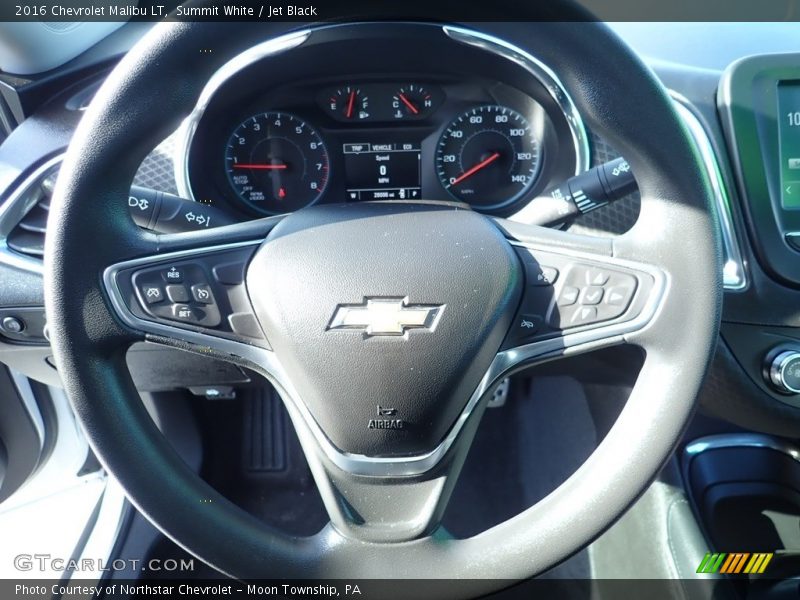 Summit White / Jet Black 2016 Chevrolet Malibu LT