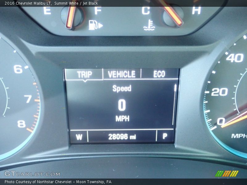 Summit White / Jet Black 2016 Chevrolet Malibu LT