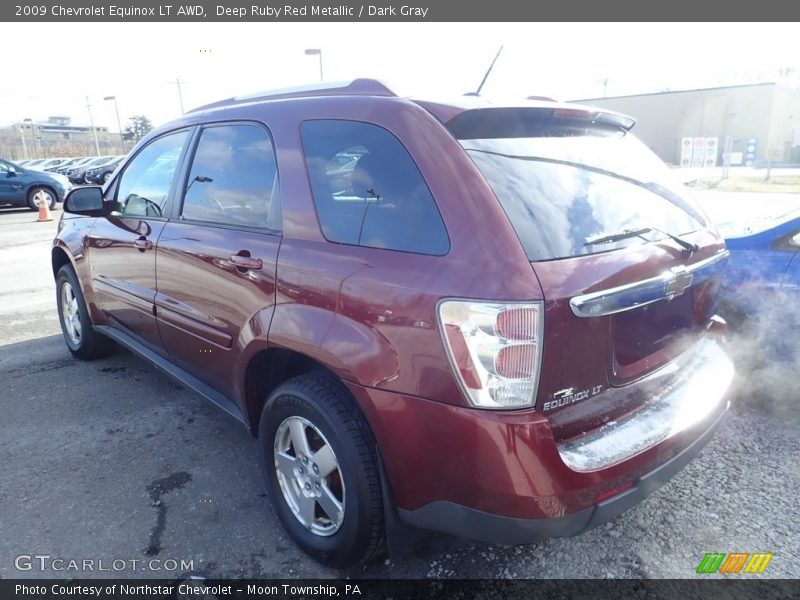 Deep Ruby Red Metallic / Dark Gray 2009 Chevrolet Equinox LT AWD