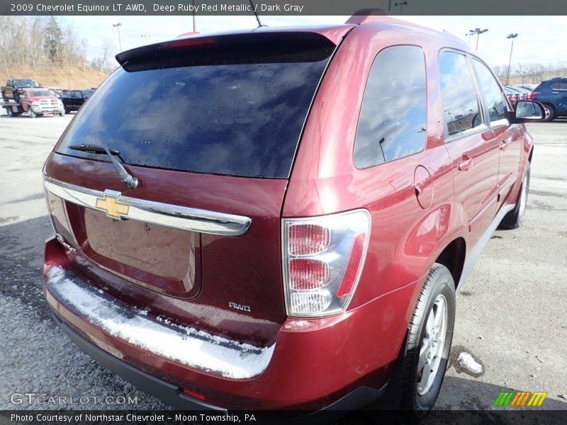Deep Ruby Red Metallic / Dark Gray 2009 Chevrolet Equinox LT AWD