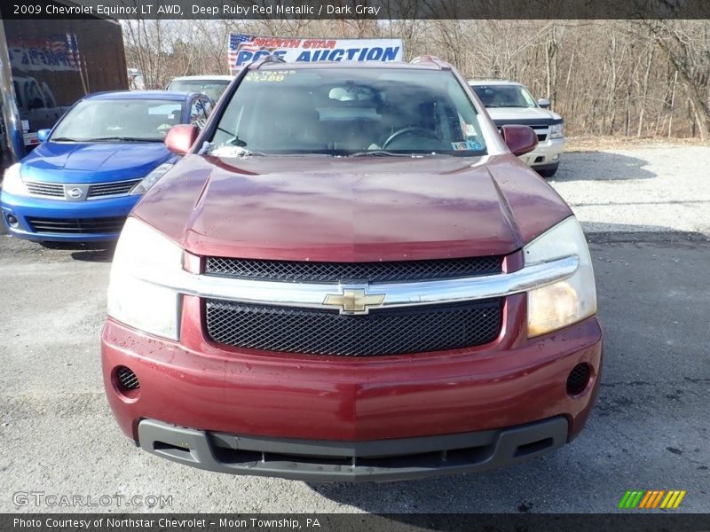 Deep Ruby Red Metallic / Dark Gray 2009 Chevrolet Equinox LT AWD