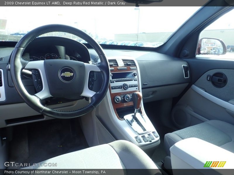 Deep Ruby Red Metallic / Dark Gray 2009 Chevrolet Equinox LT AWD