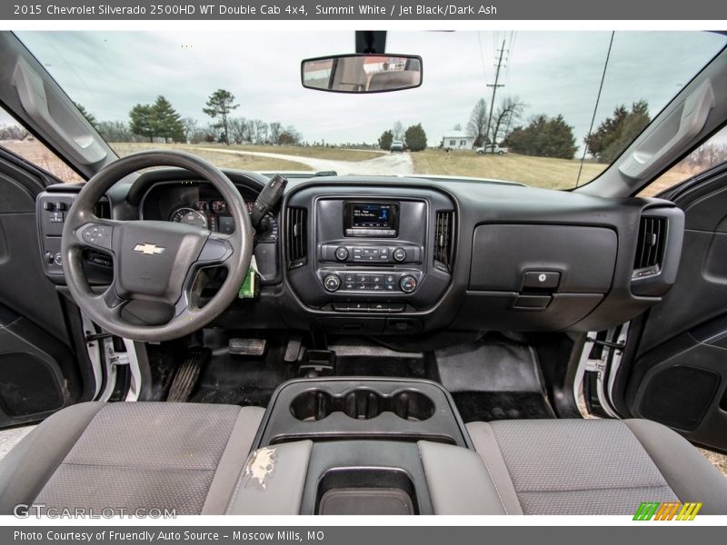 Summit White / Jet Black/Dark Ash 2015 Chevrolet Silverado 2500HD WT Double Cab 4x4