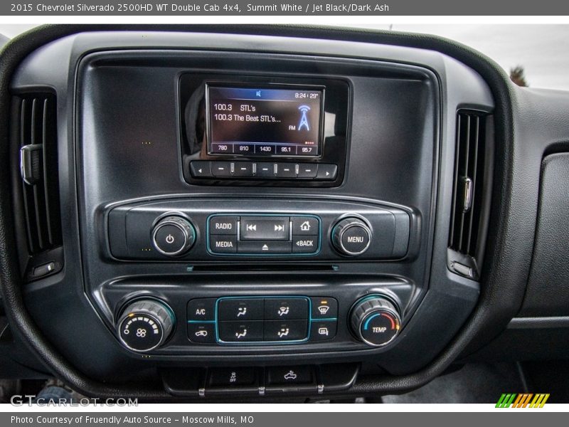 Summit White / Jet Black/Dark Ash 2015 Chevrolet Silverado 2500HD WT Double Cab 4x4