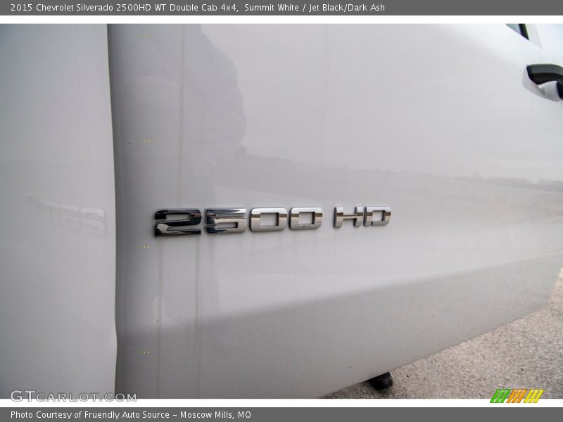 Summit White / Jet Black/Dark Ash 2015 Chevrolet Silverado 2500HD WT Double Cab 4x4